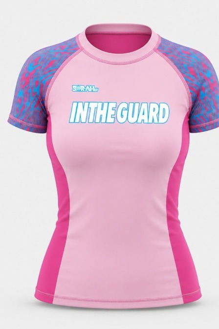 Rash Guard Infantil Feminina Sarah Rosa Rash+Bermuda
