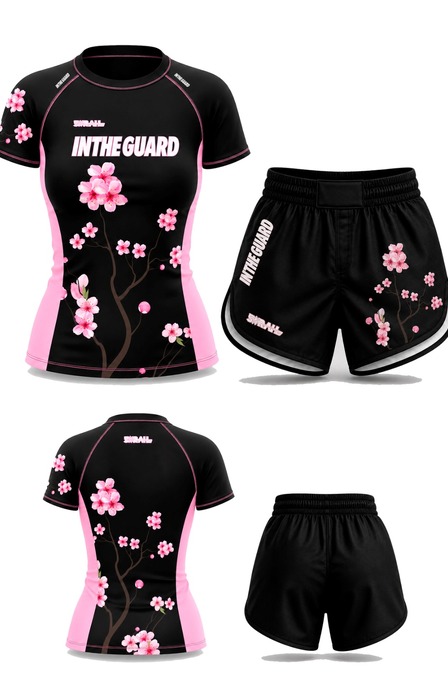 Rash Guard Infantil Feminina Sarah Flores Rash+ Bermuda (Pré-venda)