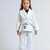Kimono Jiu Jitsu / Judô Iniciante Infantil Sarja Branco + Faixa Branca Grátis 