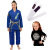 Kit Kimono In The Guard, Jiu jitsu Infantil + Faixa bjj + Rash Infantil - Azul