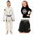 Kit Kimono In The Guard, Jiu Jitsu + Rash guard Infantil + Bermuda Infantil - Branco