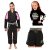 Kit Kimono In The Guard Feminino, Infantil Jiu Jitsu + Rash Infantil + Shorts - Preto