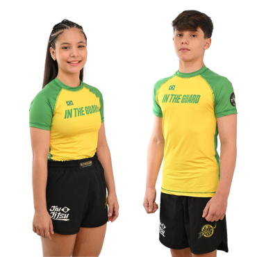 Camiseta Térmica Infantil, Rash Guards In The Guard, Seleção - Amarela