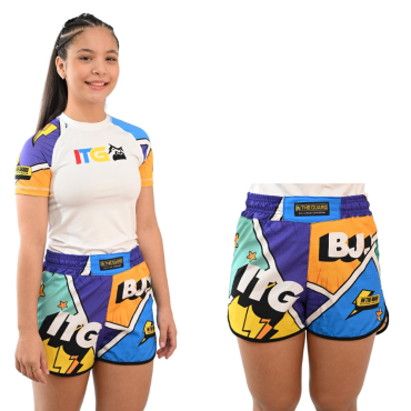 Kit Rash Guard Infantil Branca + Shorts Infantil In The Guard